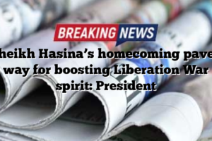 Sheikh Hasina’s homecoming paved way for boosting Liberation War spirit: President