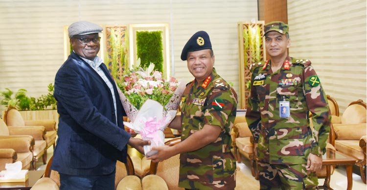 Top two military officers of Sierra Leone and Zambia in Dhaka