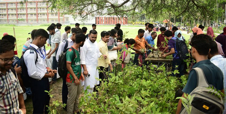 Distribution of saplings among one thousand students